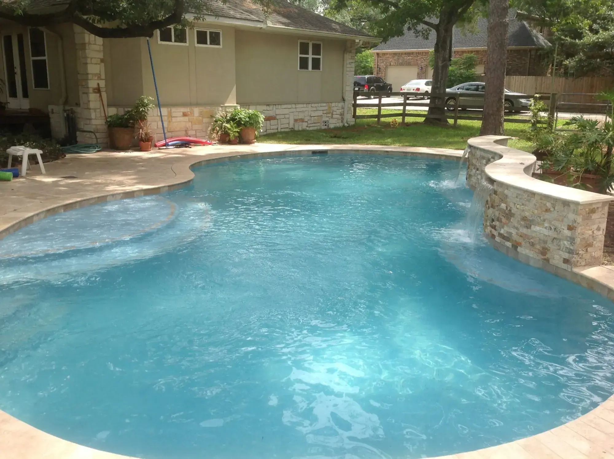 Custom pool project by Venture Pool Company in the Houston area