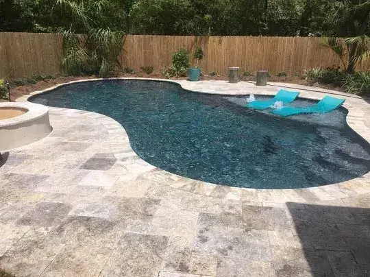 A Houston backyard built by Venture Pool Company