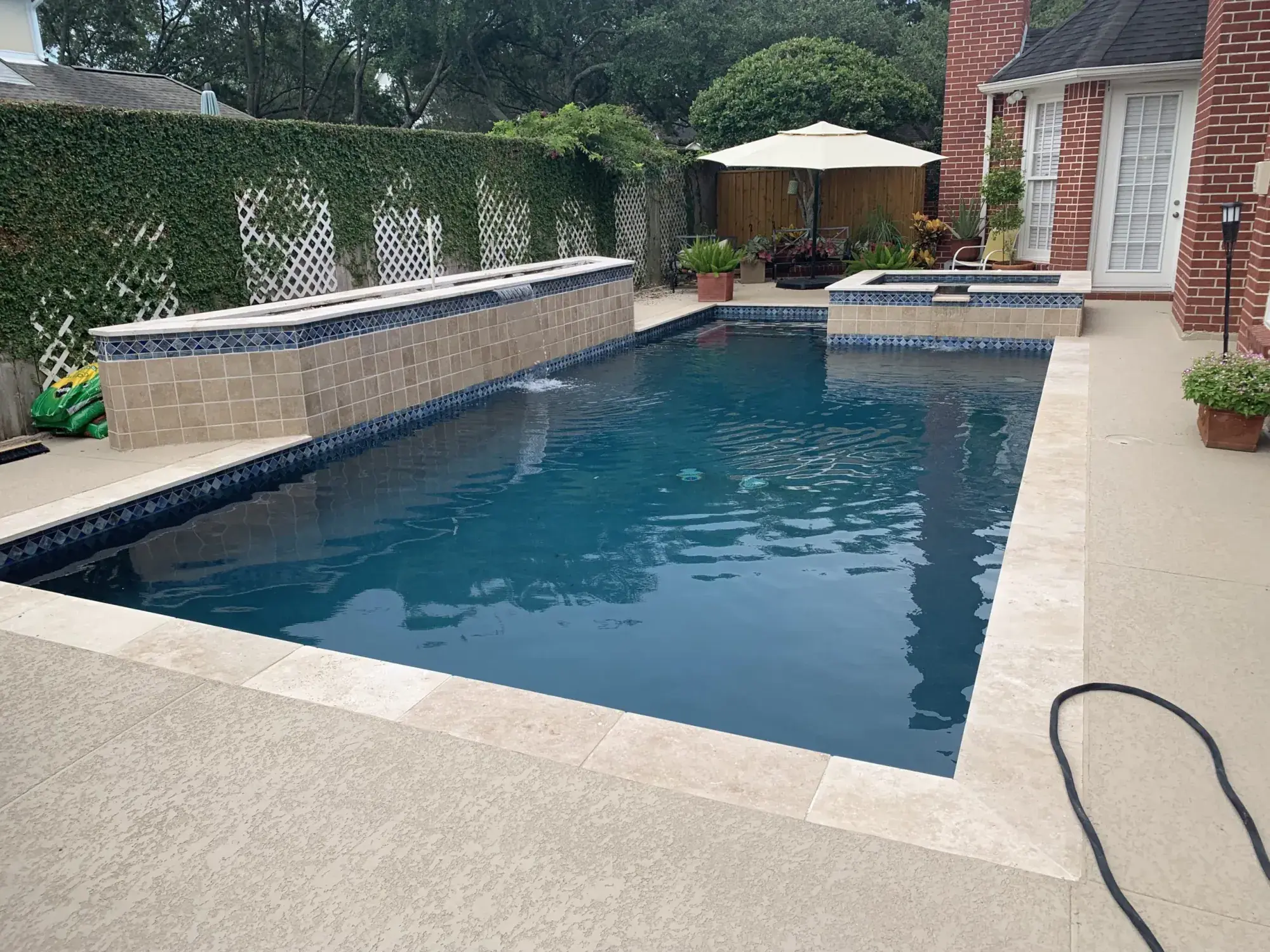 Custom pool project 14 by Venture Pool Company in the Houston area