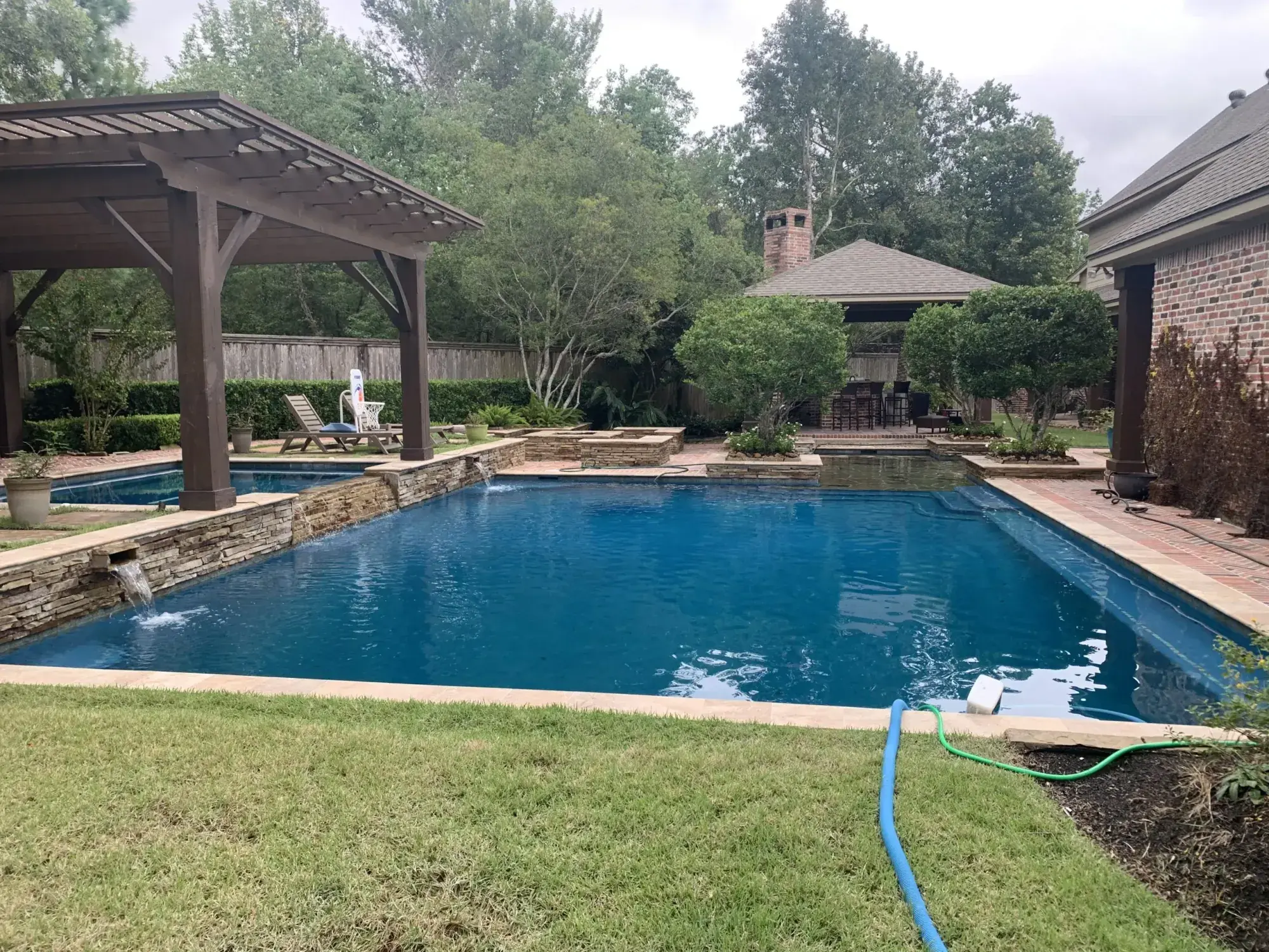Custom pool project 16 by Venture Pool Company in the Houston area