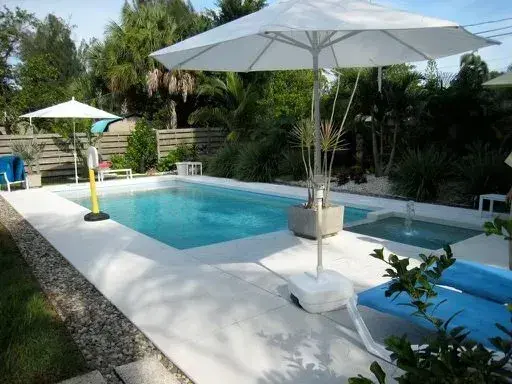 A Houston pool renovation completed by Venture Pool Company