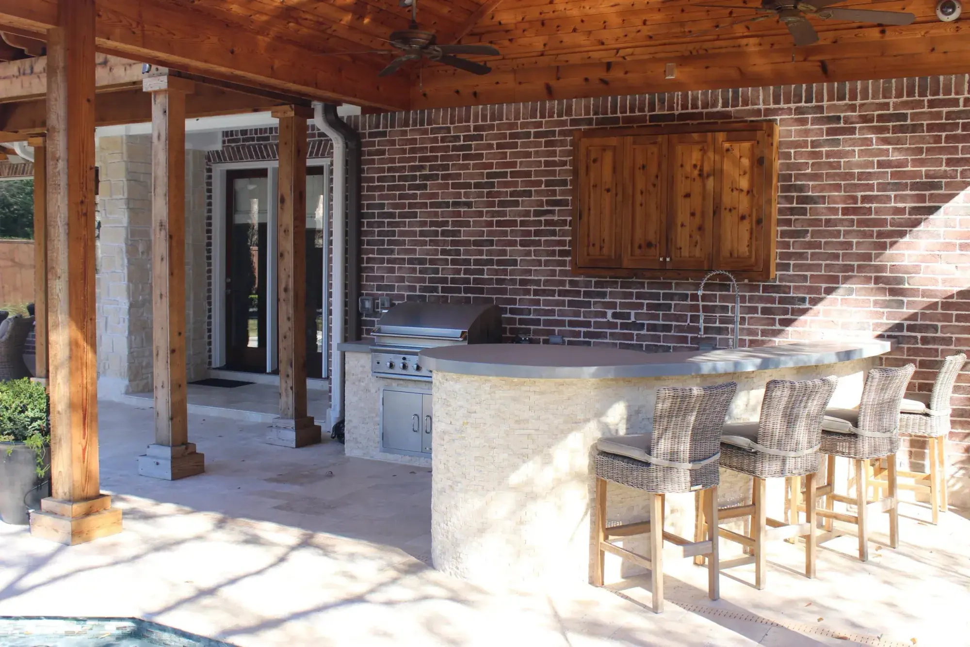 Custom pool project 19 by Venture Pool Company in the Houston area