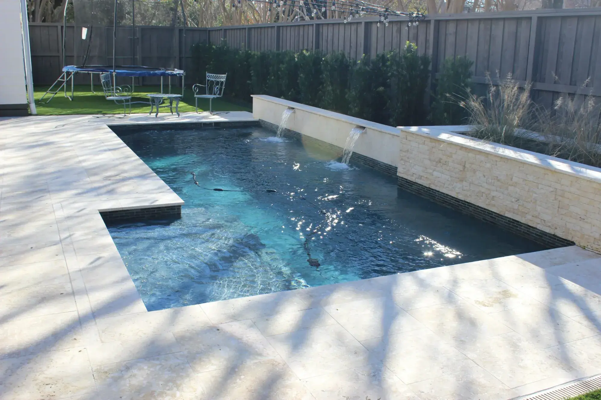 Custom pool project 22 by Venture Pool Company in the Houston area