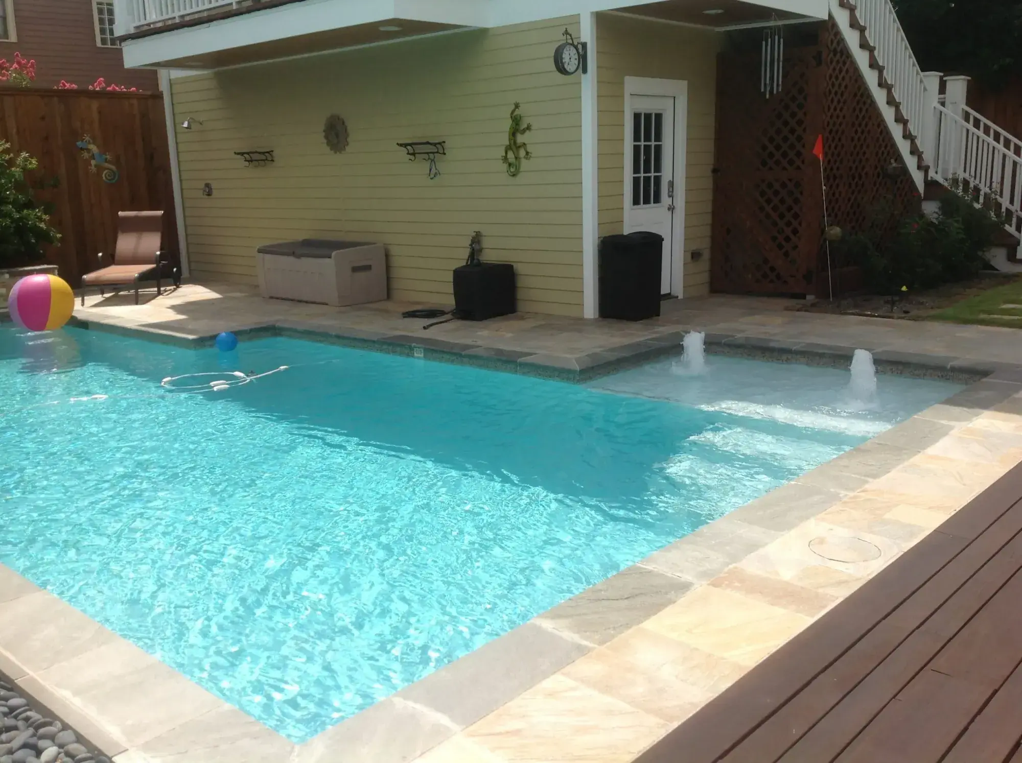 Custom pool project 27 by Venture Pool Company in the Houston area