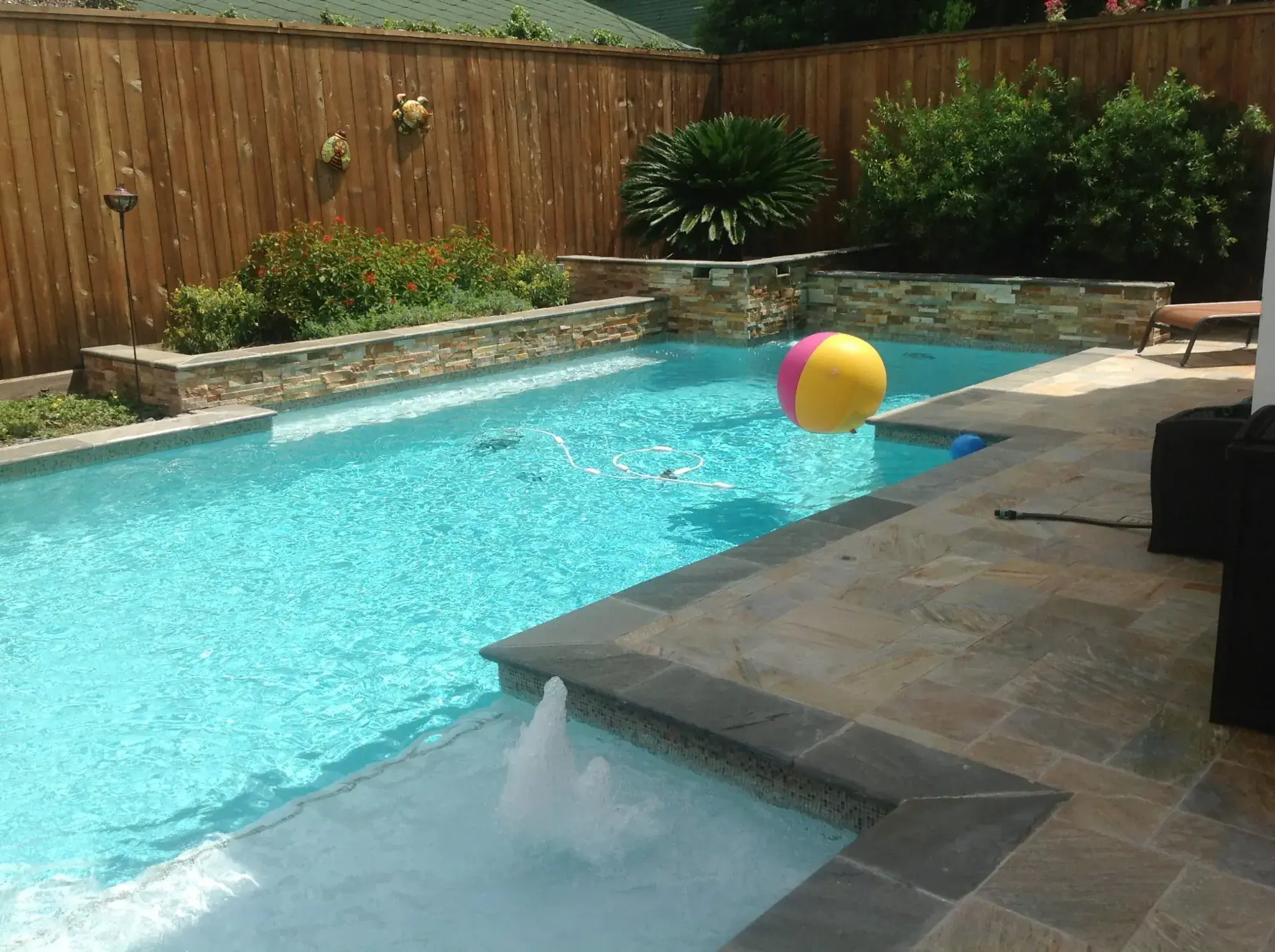 A Houston backyard built by Venture Pool Company