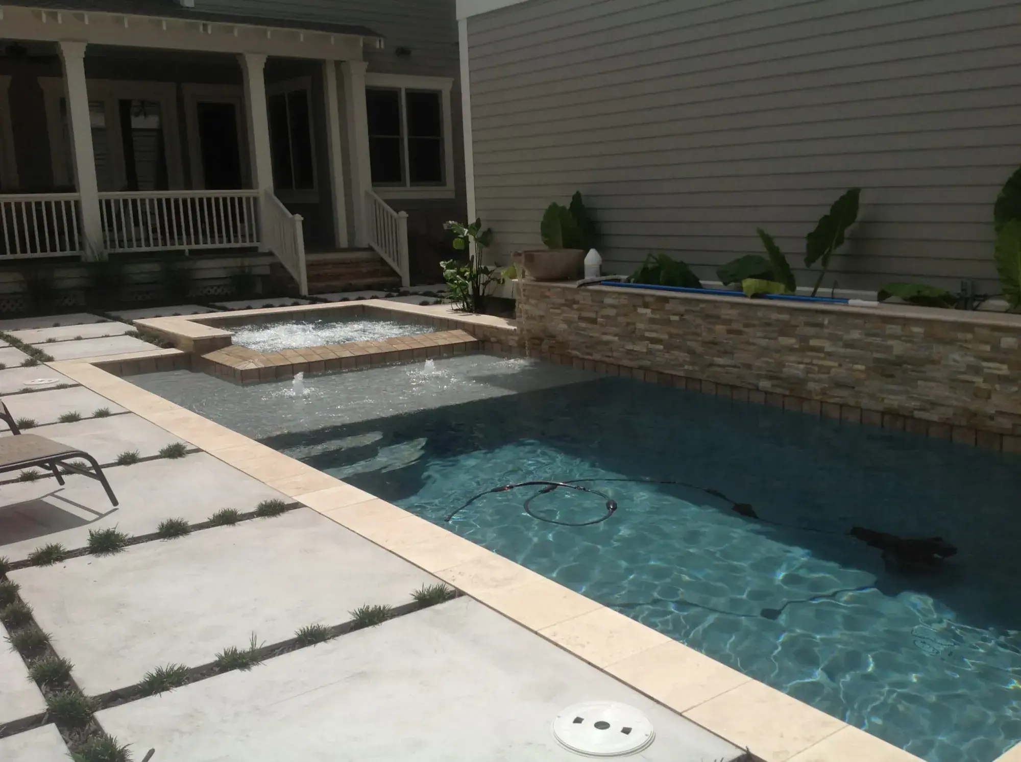 Custom pool project 31 by Venture Pool Company in the Houston area