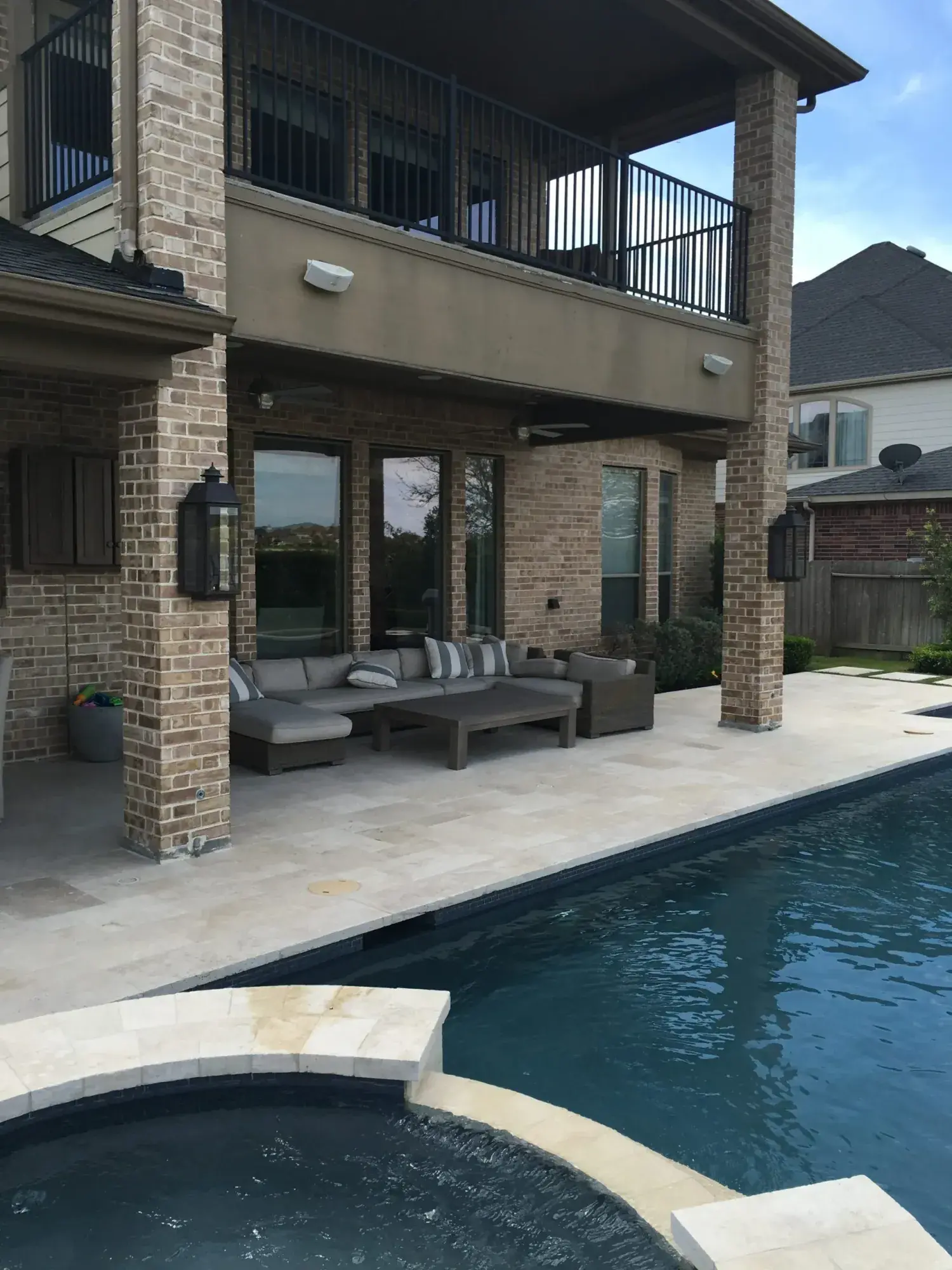 Custom pool project 34 by Venture Pool Company in the Houston area